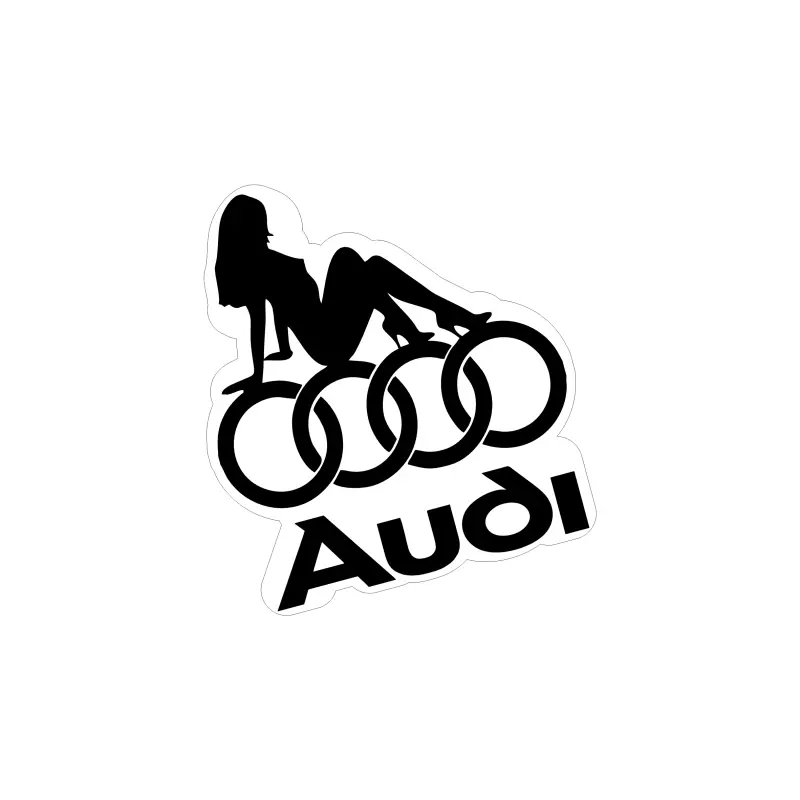 Audi, autocolant, dimensiune 100x90 mm, model 062